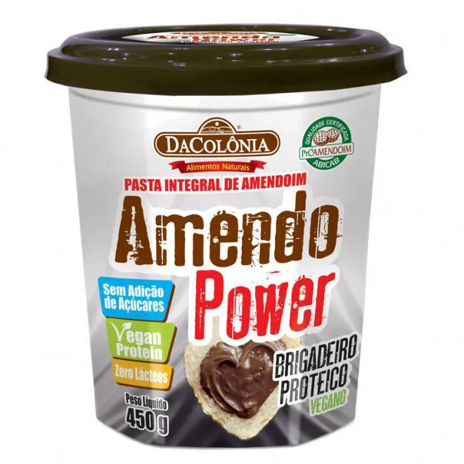 Amendo Power Brigadeiro Proteico 450G DaColonia