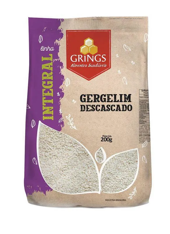 GERGELIM DESCASCADO 200G (GRINGS)