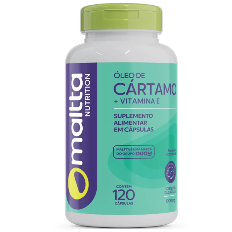 Óleo de Cartamo 1000MG com Vitamina E 120caps DUOM