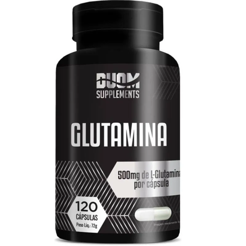 L-Glutamina 500mg Duom Suplementos 120caps