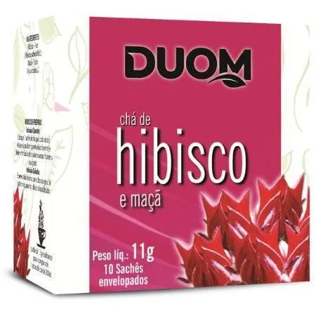 CHÁ HIBISCO/MAÇÃ DUOM