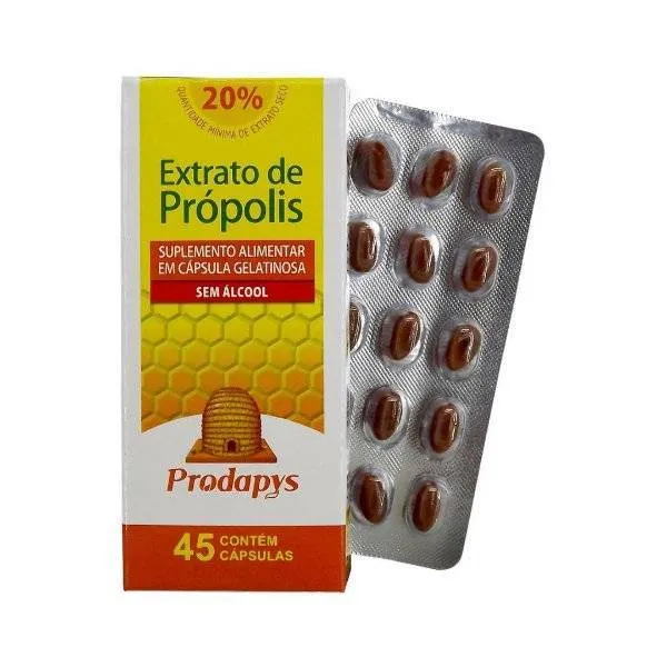EXTRATO DE PROPOLIS MARRON SUPLEMENTO 45caps Prodapys