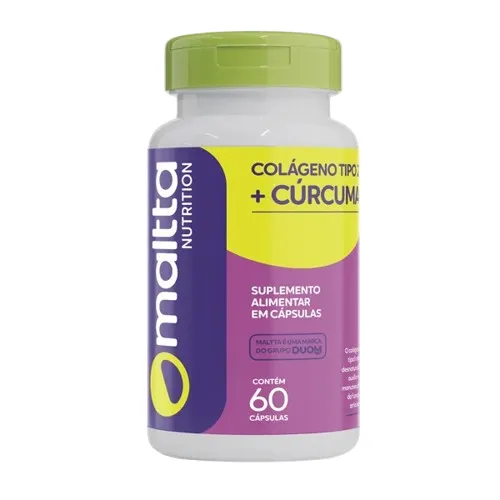 Colágeno Tipo II + Cúrcuma 60 caps Maltta (Grupo Duom)