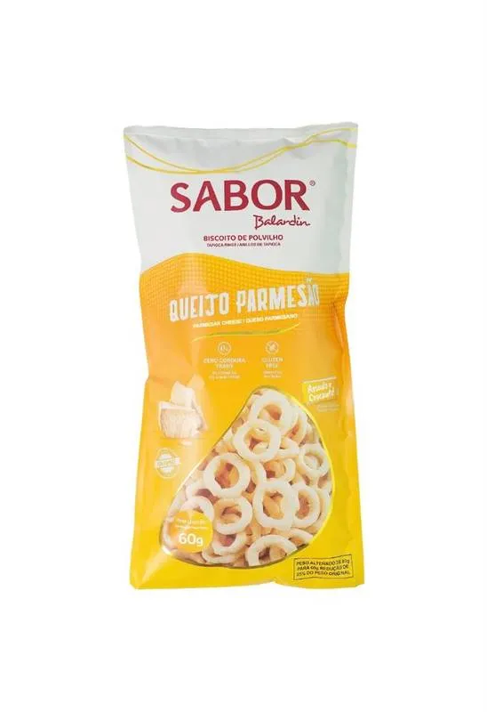 Biscoito Polvilho Queijo Parmesão Sem Glúten 60g Balardin