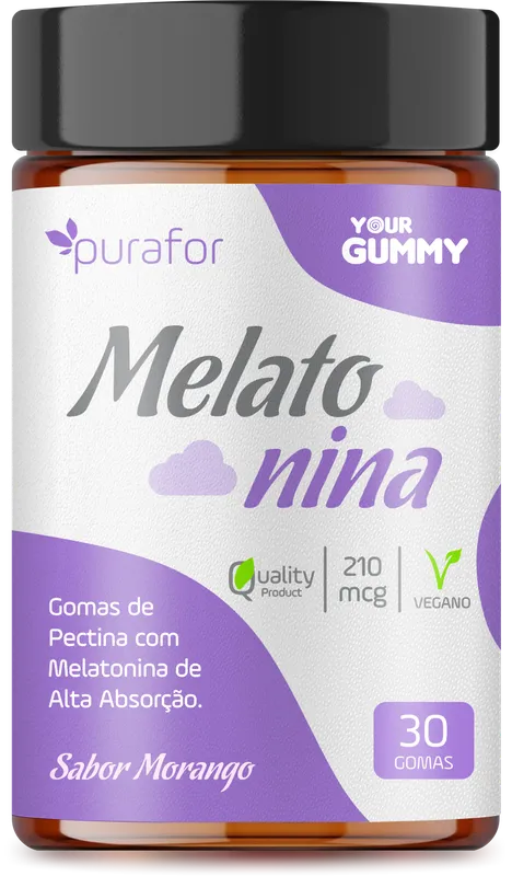 Melatonina Gummy Sabor Morango 30 Gomas