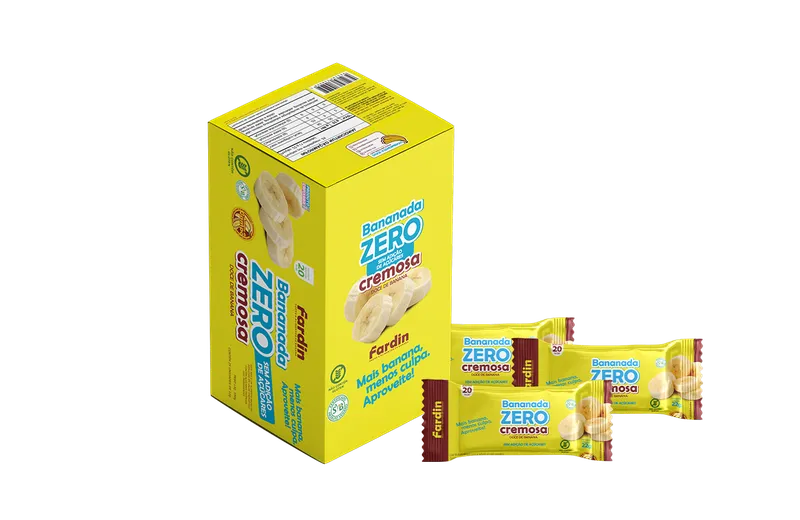 Bananada Cremosa Zero Açúcar 25x22g Fardin