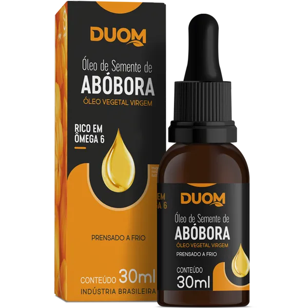 Óleo de Semente de Abobora Vegetal Virgem 30ml Duom
