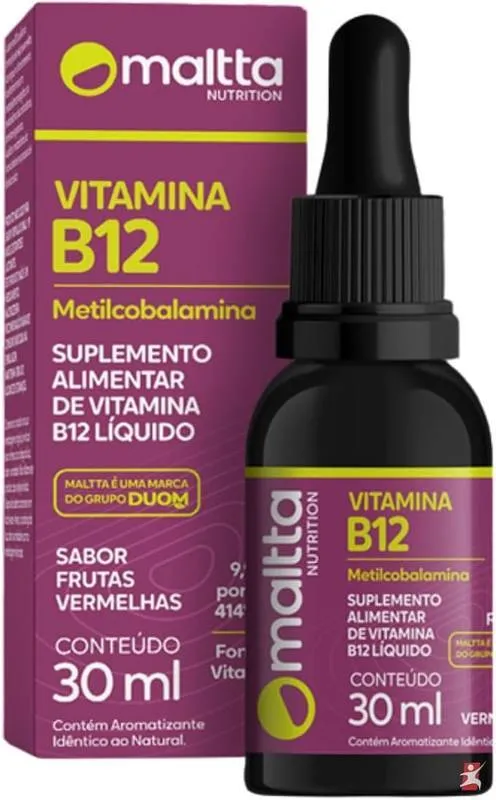 Vitamina B12 Metilcobalamina em Gotas 30ml Duom