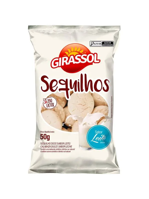 Sequilho Leite Zero Lactose 50g Girassol