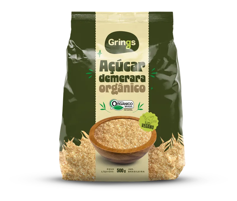 Açúcar Demerara Orgânico 500g Grings