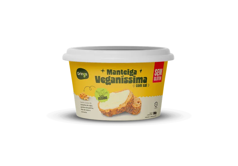 Manteiga Vegana c/ Sal 180g Grings