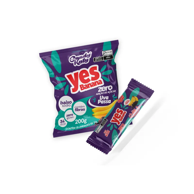 Yes Banana c/ Uva Passa Zero Açúcar 200g Dgd Foods