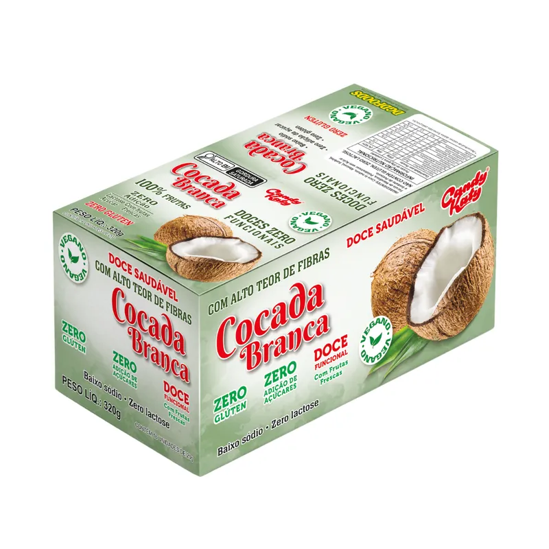 Cocada Branca Zero Açúcar 16X20g Dgd Foods