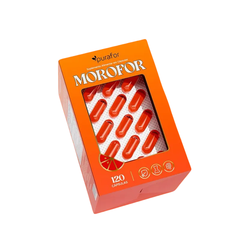 Morofor 120caps Purafor (Extrato de Laranja Moro e Picolinato de Cromo)