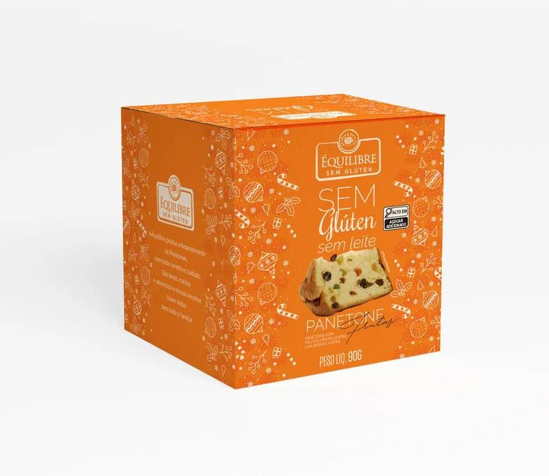 MiniPanetone Frutas s/ Leite e Glúten 90G ÉQUILIBRE