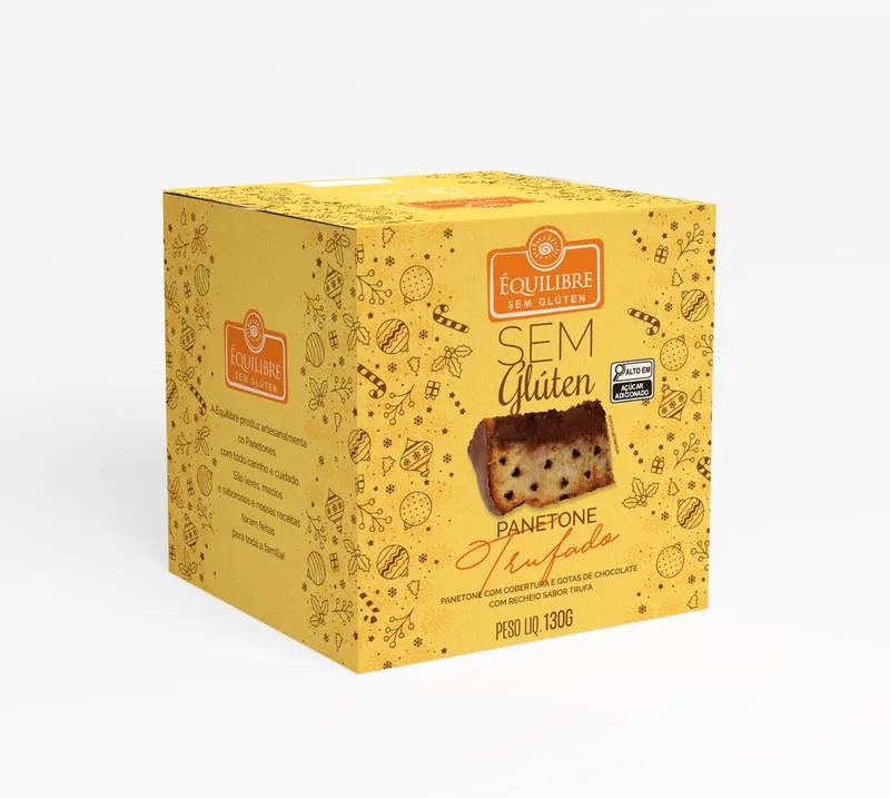 MiniPanetone Trufado s/ Glúten 130G ÉQUILIBRE