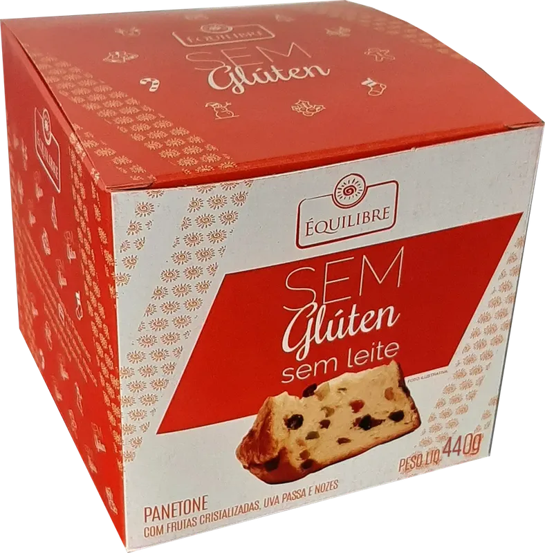 Panetone de Frutas s/ Leite e Glúten 440G ÉQUILIBRE