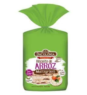 Biscoito de Arroz Multigrãos DaColonia 85g