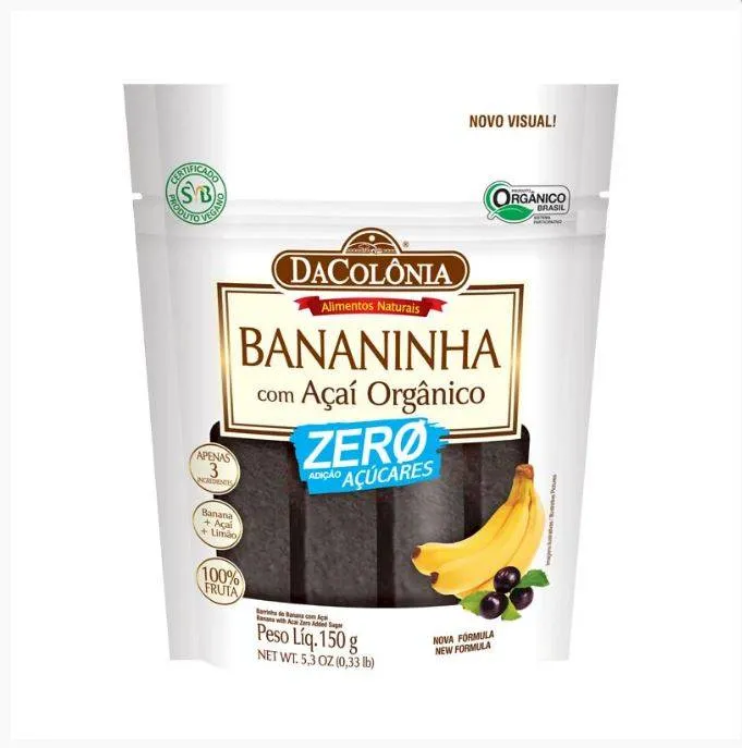 Bananinha C/ Açaí Orgânico Zero 150g DaColônia