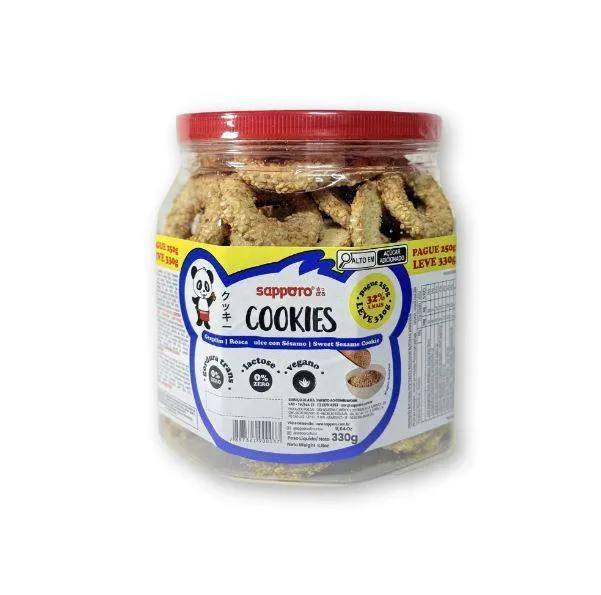 ROSQUINHA COOKIES C/ GERGELIM POTE 330G SAPPORO