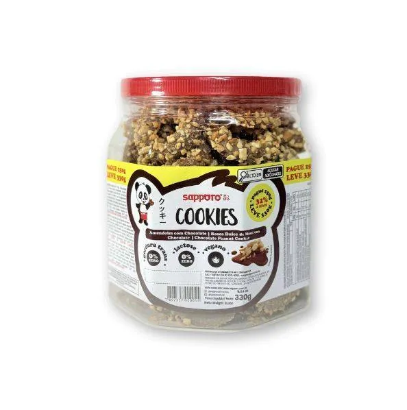 COOKIES CHOCOROSQUINHA C/ AMENDOIM POTE 330G SAPPORO