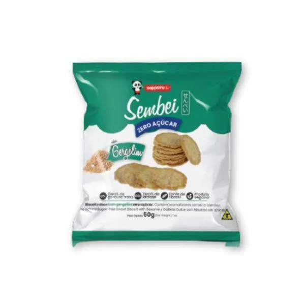 SEMBEI GERGELIM ZERO AÇUCAR 40G SAPPORO